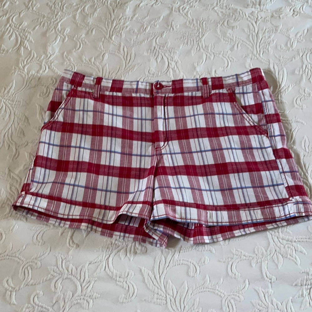 Red Plaid Shorts